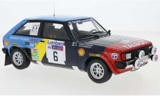 Talbot Sunbeam 1/18 IXO Lotus No.6 RAC Rallye 1982 S.Blomqvist/B.Cederberg modellino in miniatura