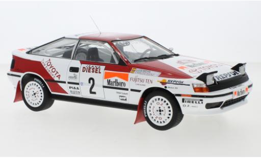 Toyota Celica 1/18 IXO GT-Four ST165 No.2 Team Europe Rallye WM Rallye San Remo 1990 C.Sainz/L.Moya modellino in miniatura