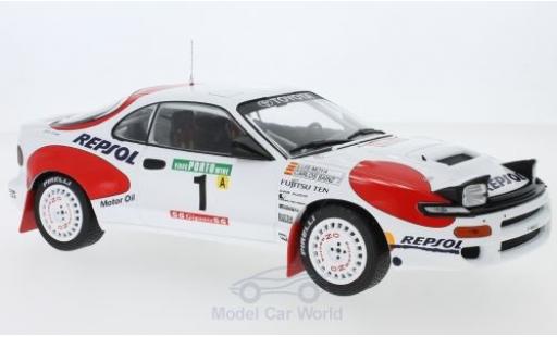 Toyota Celica 1/18 IXO GT-Four ST185 No.1 Team Europe Rallye WM Rallye Portugal 1992 C.Sainz/L.Moya modellino in miniatura