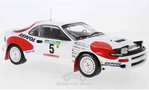 Toyota Celica 1/18 IXO GT-Four ST185 No.5 Team Europe Rallye WM Rallye Portugal 1992 A.Schwarz/A.Hertz modellino in miniatura