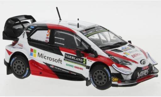 Toyota Yaris 1/43 IXO WRC No.5 Gazoo Racing Microsoft WRC Rally Schweden 2019 K.Meeke/S.Marshall modellino in miniatura