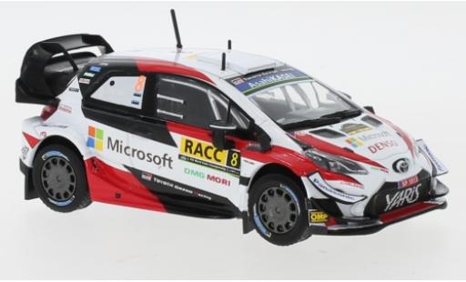 Toyota Yaris 1/43 IXO WRC No.8 Microsoft Rallye WM Rally Catalunya 2019 O.Tänak/M.Järveoja modellino in miniatura