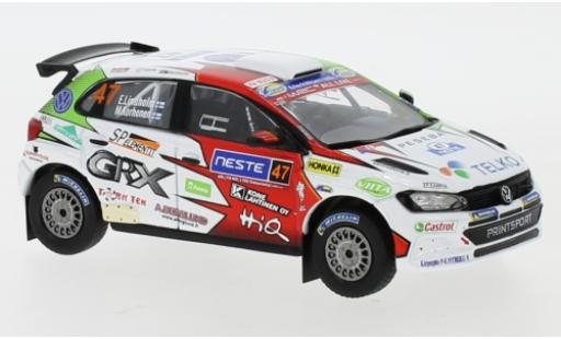 Volkswagen Polo 1/43 IXO GTI R5 No.47 Rallye WM Rallye Finnland 2019 E.Lindholm/M.Korhonen modellino in miniatura