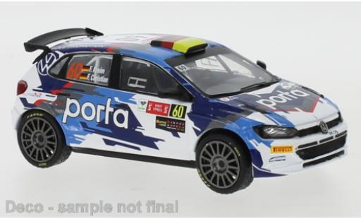 Volkswagen Polo 1/43 IXO GTI R5 No.60 Porta Rally Ypres 2021 F.Kreim/F.Christian modellino in miniatura