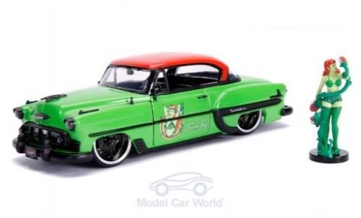 Chevrolet Bel Air 1/24 Jada Toys Hardtop Poison Ivy 1953 mit Figur DC Comics Bombss modellino in miniatura