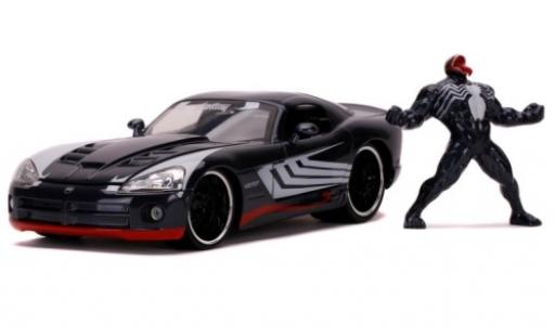 Dodge Viper 1/24 Jada Toys SRT10 metallico grigio Spider-Man - Venom 2008 avec figurine modellino in miniatura