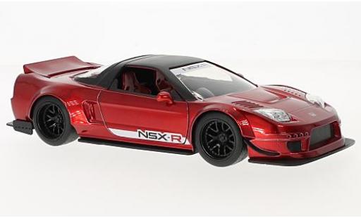 Honda NSX 1/24 Jada Toys Type-R metallico rosso/nero RHD 2002 Japan Spec - Widebody modellino in miniatura