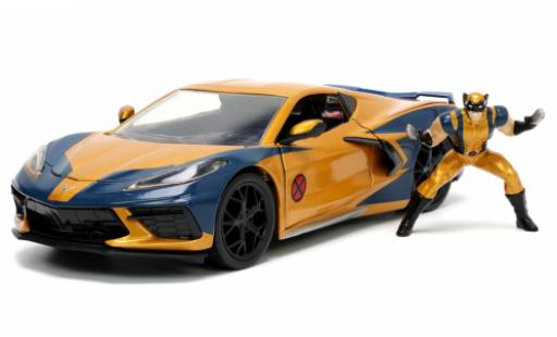 Chevrolet Corvette 1/24 Jada Toys (C8) Stingray Marvel Avengers - X-Men Wolverin 2020 modellino in miniatura