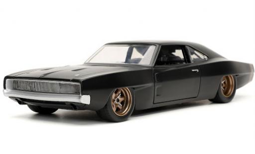 Dodge Charger 1/24 Jada Toys Widebody matte noir rapide & Furious 1968 modellino in miniatura