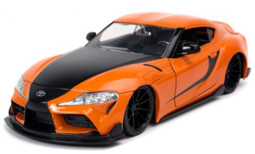 Toyota Supra 1/24 Jada Toys GR orange/matt-nero Fast & Furious 2020 modellino in miniatura
