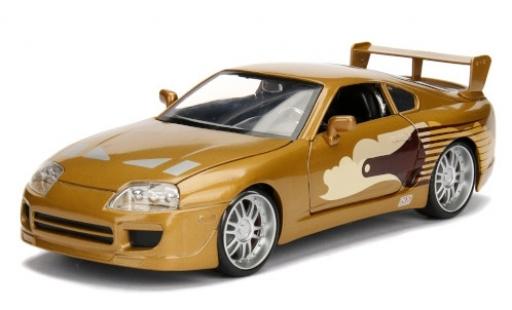 Toyota Supra 1/24 Jada Toys Tuning metallico marroneee/Dekor Fast & Furious 1995 modellino in miniatura