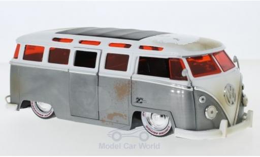 Volkswagen T1 1/24 Jada Toys Bus grigio/bianco 1962 modellino in miniatura