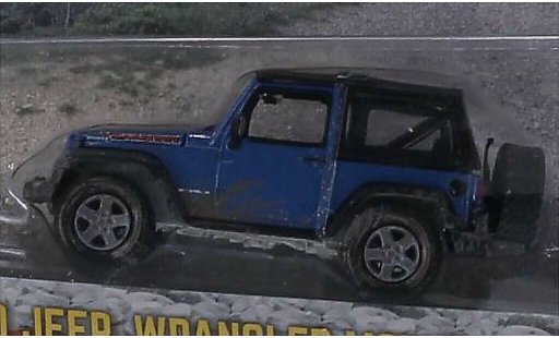 Jeep Wrangler Base 1/64 Greenlight blu/opaco-nero 2010 modellini auto