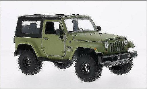 Jeep Wrangler Base 1/24 Jada Toys opaco-oliv/nero 2007 modellini auto