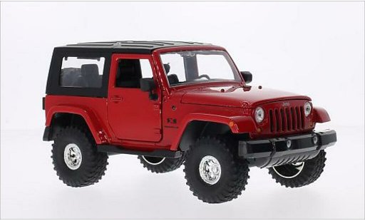 Jeep Wrangler Base 1/24 Jada Toys rosso/nero 2007 modellini auto