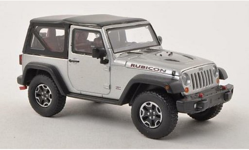 Jeep Wrangler Rubicon 1/43 Greenlight 10th anniversario grigio-grigio 2013 modellini auto