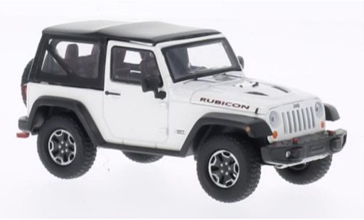 Jeep Wrangler Rubicon 1/43 Greenlight 10th anniversario bianco 2013 modellini auto