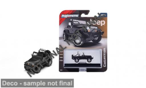 Jeep Wrangler 1/64 Majorette schwarz 1987 1:64 modellini auto