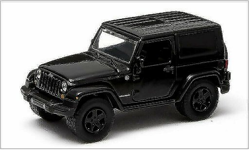 Jeep Wrangler Base 1/64 Greenlight nero/Dekor 2014 modellini auto