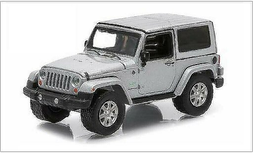 Jeep Wrangler Base 1/64 Greenlight grigio 2011 modellini auto