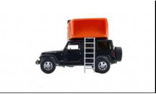 Jeep Wrangler 1/64 Greenlight Unlimited anthrazit/orange 2008 1:64 modellino in miniatura