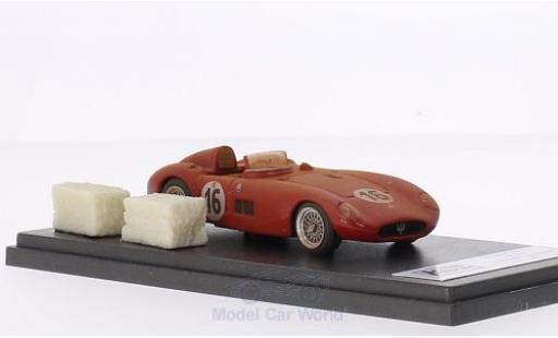 Maserati 300 1/43 Jolly Model S RHD No.16 24h Le Mans 1955 Fahrzeug mit Rennspuren inklusive 2 Strohballen L.Musso/P.Valenzano modellino in miniatura