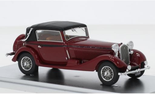 Alfa Romeo 6C 1/43 Kess 1750 GTC Castagna rosso/nero RHD 1931 Verdeck fermé modellino in miniatura