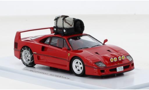 Ferrari F40 1/43 Kess rosso Snow Drifting Japan 1993 modellino in miniatura