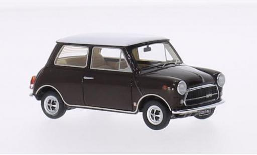Mini Cooper 1/43 Kess Innocenti 1300 Export marroneee/bianco 1973 modellino in miniatura