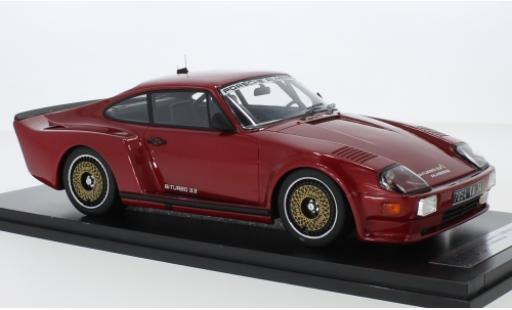 Porsche 993 Turbo 1/18 Kess 911 (930) Biturbo 3.3 Almeras metallico rosso 1 modellino in miniatura