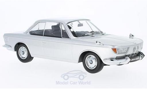 Bmw 2000 CS 1/18 KK Scale CS grigio 1965 modellino in miniatura