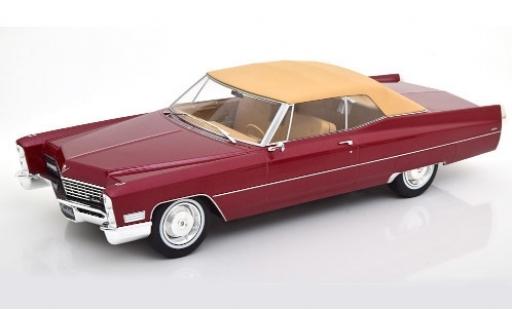 Cadillac Deville 1/18 KK Scale DeVille Convertibile metallico rosso/beige 1967 Verdeck fermé modellino in miniatura