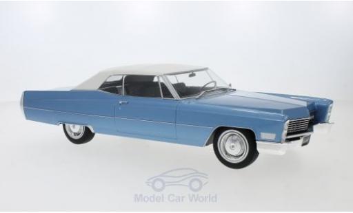 Cadillac Deville 1/18 KK Scale DeVille Convertibile metallico blu/bianco 1968 mit Softtop modellino in miniatura