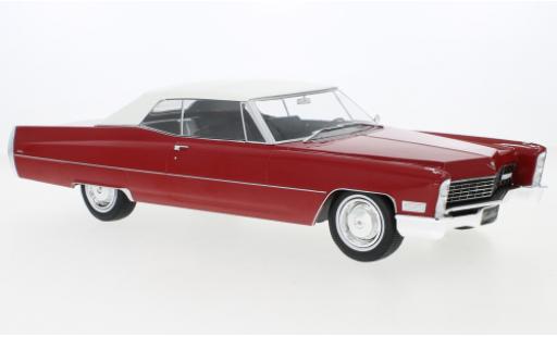 Cadillac Deville 1/18 KK Scale DeVille Cabriolet rot/weiss 1967 1:18 modellino in miniatura
