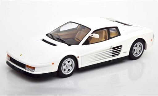 Ferrari Testarossa 1/18 KK Scale bianco 1984 Monospecchio US-Version modellino in miniatura