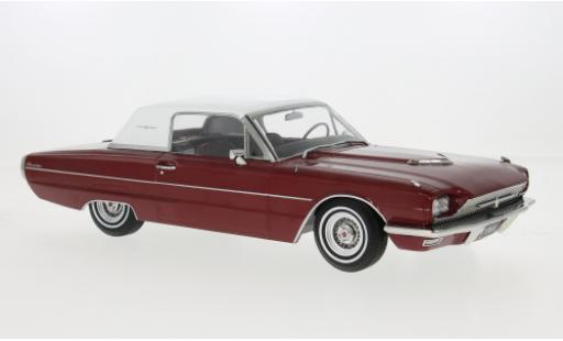 Ford Thunderbird 1/18 KK Scale Coupe rot/weiss 1966 1:18 modellino in miniatura