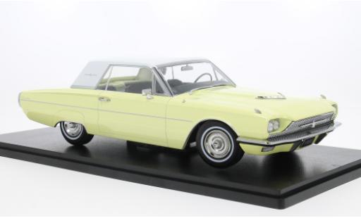 Ford Thunderbird 1/18 KK Scale Hardtop gelb/weiss 1966 1:18 modellino in miniatura