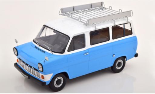 Ford Transit 1/18 KK Scale MK 1 Kombi blu/bianco 1965 avec Rack de toit modellino in miniatura