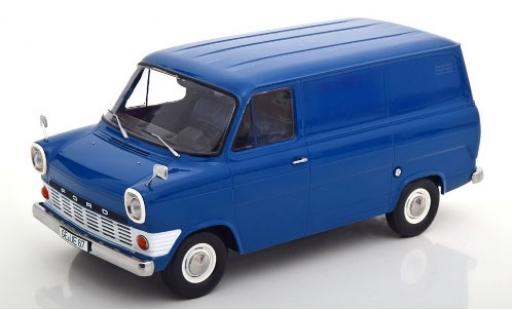 Ford Transit 1/18 KK Scale Mk1 Kasten blu 1965 modellino in miniatura