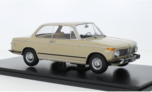 Bmw 1602 1/18 KK Scale beige 1971 modellino in miniatura