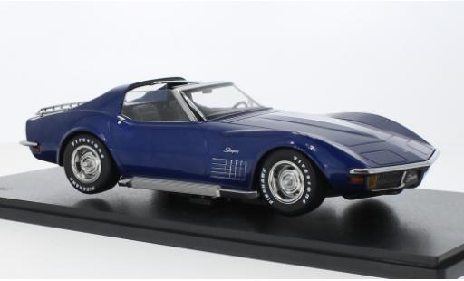 Chevrolet Corvette 1/18 KK Scale (C3) metallise blu 1972 modellino in miniatura
