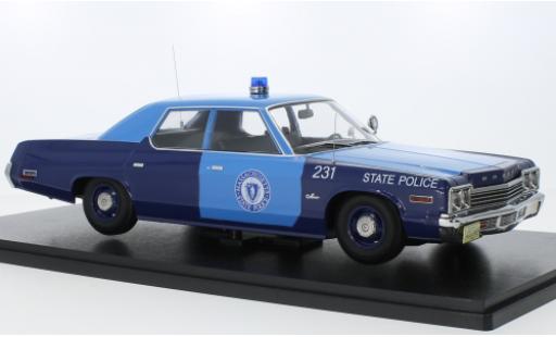 Dodge Monaco 1/18 KK Scale Massachusetts State Police 1974 modellino in miniatura