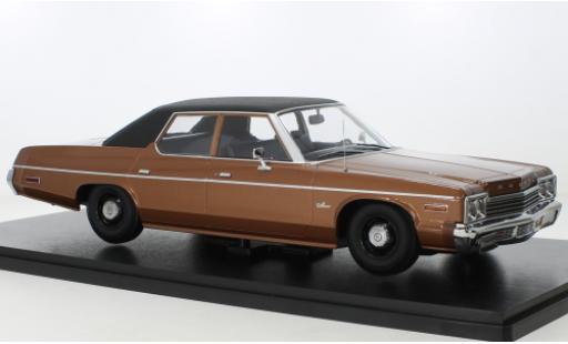 Dodge Monaco 1/18 KK Scale metallise marroneee/nero 1974 modellino in miniatura