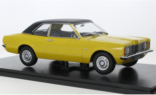 Ford Taunus 1/18 KK Scale 1300 L (TC1) giallo/nero 1971 modellino in miniatura