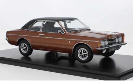 Ford Taunus 1/18 KK Scale 2000 GXL (TC1) metallise brun/matte-nero 1971 modellino in miniatura