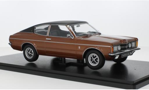 Ford Taunus 1/18 KK Scale (TC I) GXL Coupe metallise brun/nero 1971 modellino in miniatura