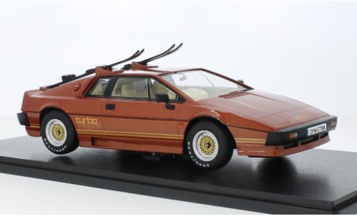 Lotus Esprit 1/18 KK Scale Turbo le cuivre/doré RHD 1981 modellino in miniatura