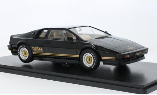 Lotus Esprit 1/18 KK Scale Turbo nero/doré RHD 1981 modellino in miniatura
