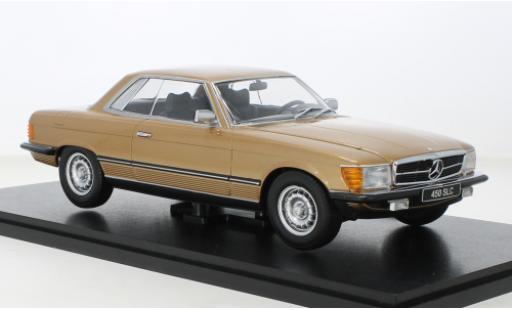 Mercedes 450 1/18 KK Scale SLC (C107) metallise beige 1973 modellino in miniatura
