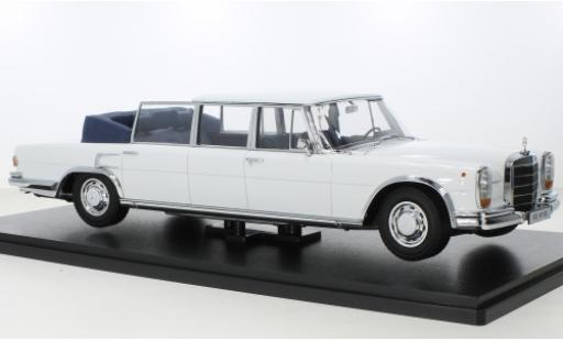 Mercedes 600 1/18 KK Scale (W100) Landaulet bianco/blu 1964 modellino in miniatura
